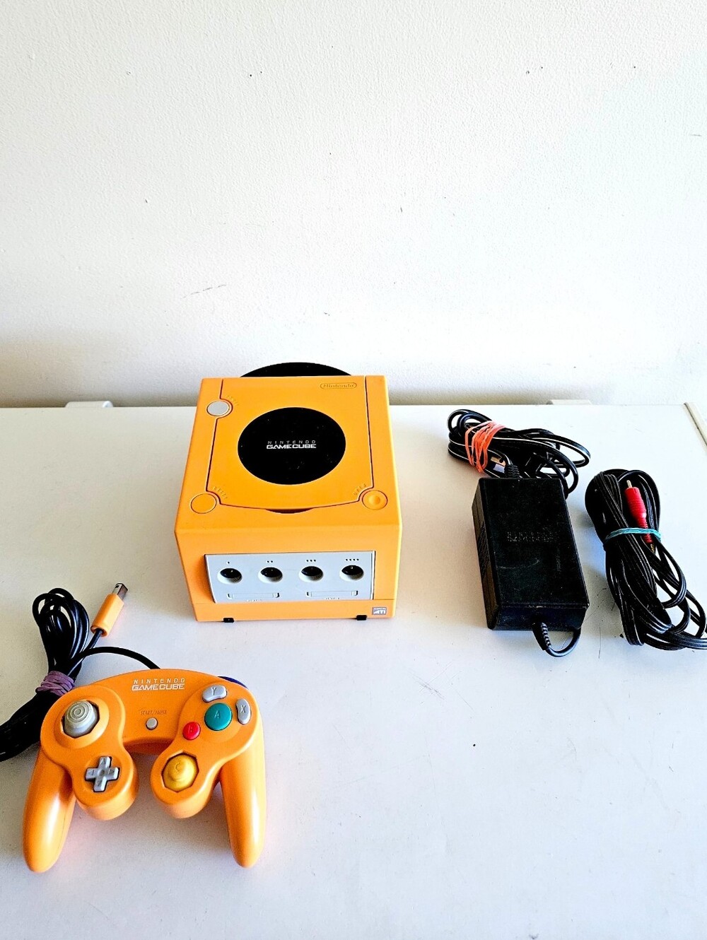 Nintendo GameCube Spice Orange Console w/Controller! Japanese Import! Tested